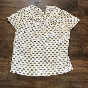 JCrew Silk Bow Blouse